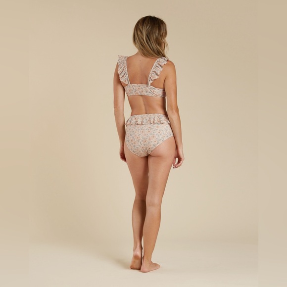 Rylee & Cru - Ruffled Top & Ruffled High Waisted Bikini Bottom - Picture 5 of 5